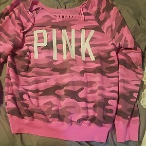 Like new pink camo lightweight sweater